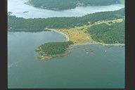 Picture of Stuart Island,
                Aerial Photo, Stuart Island Washington.
